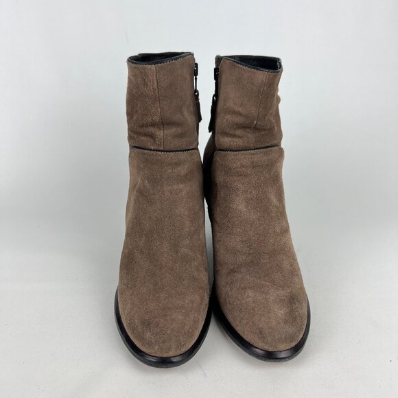 rag & bone Womens Grayson Brown Suede Ankle Boot Block Heel size 39.5 US 9.5 - Picture 2 of 16